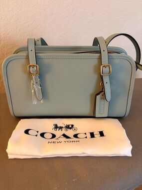 Coach Swing Zip Shoulder Bag in Light Blue